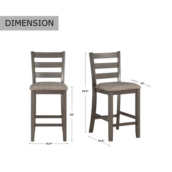 dimension image slide 0 of 2, Benwick 5-Piece Counter Height Dining Set