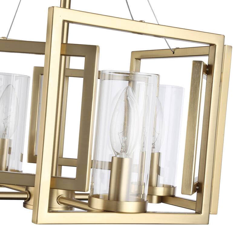 Golden Lighting Marco 4-light Semi-Flush Mount in Brushed Champagne Brass - Brushed Champagne Bronze - 4-Light Semi-flush