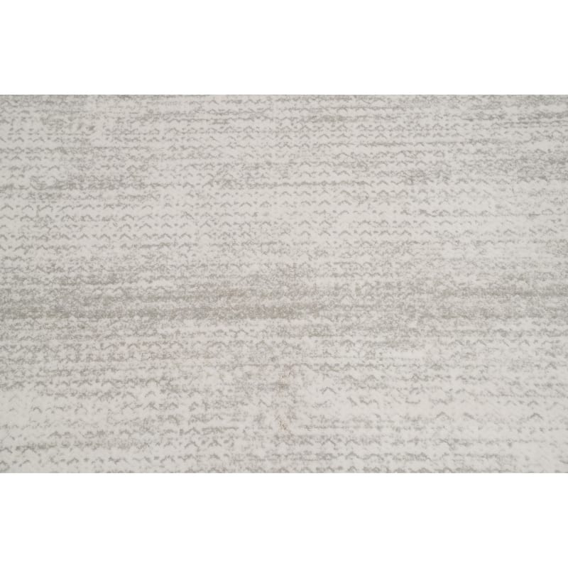 Machine Made Oriental Polyester Carpet Geometric Beige & Ivories Distressed Area Rug - 7' 5'' X 5' 2''