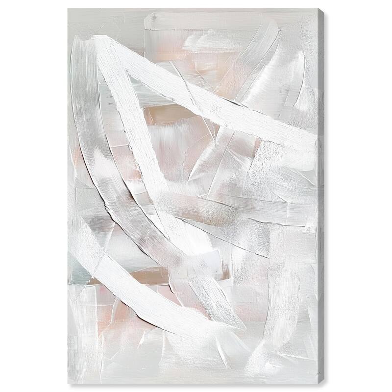 Thick White Texture I Canvas by Art Remedy, Gallery Wrapped - 16" x 24"