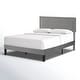 preview thumbnail 4 of 10, VECELO Upholstered Bed Frames with Height Adjustable Headboard