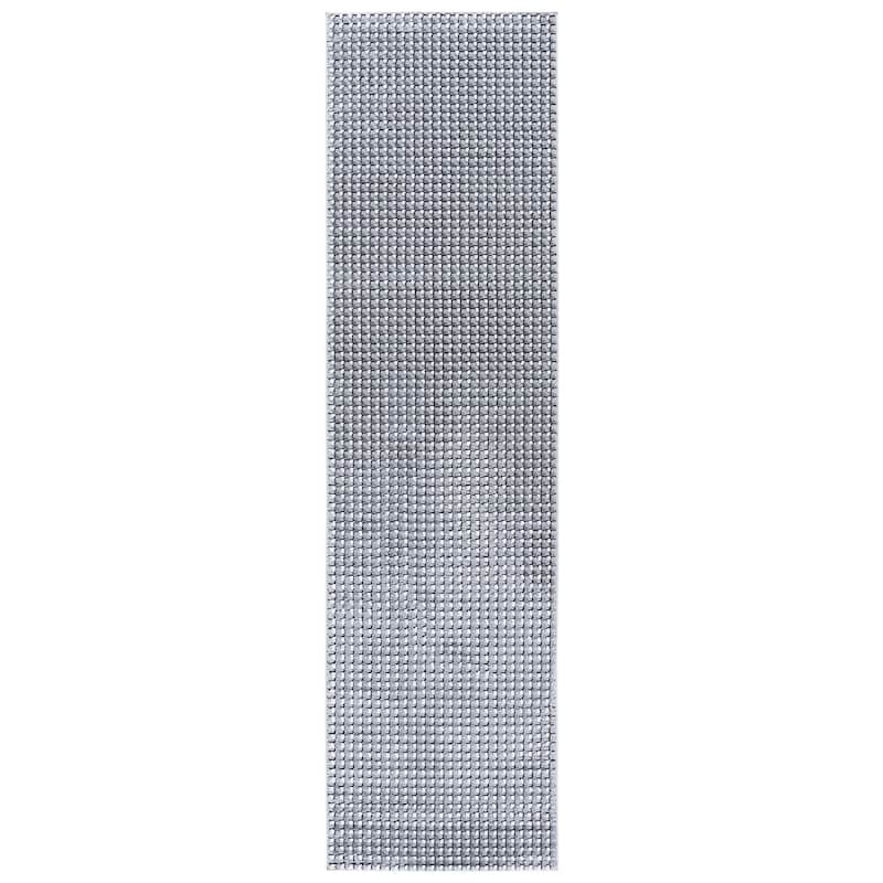 SAFAVIEH Slate Karyne Rug - Grey/Ivory Black - 2' x 8' Runner