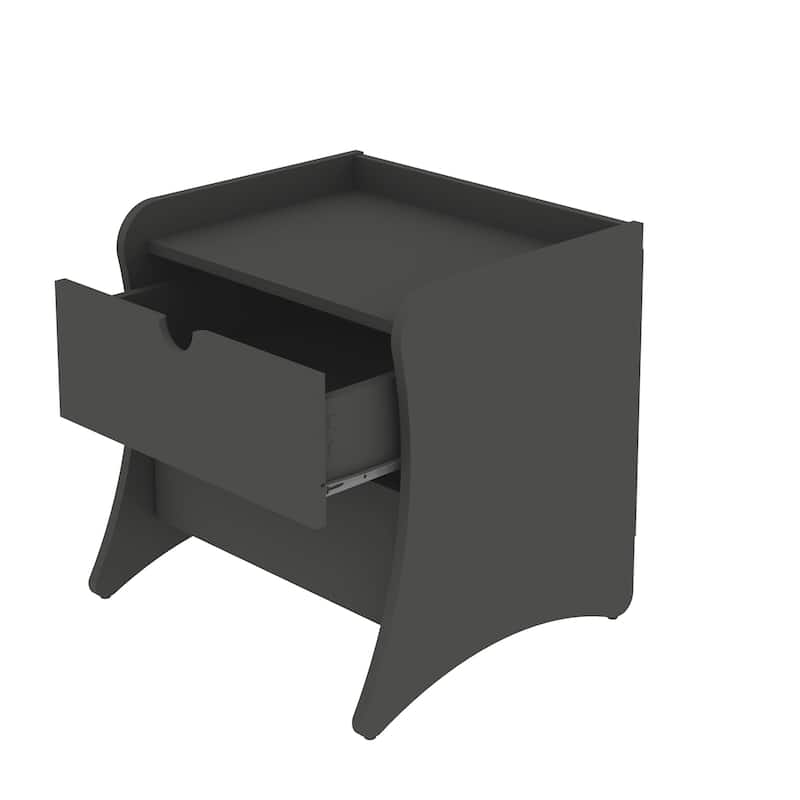 Manhattan Comfort Coney 3-Piece Mid-Century Modern Dresser and Nightstand Set