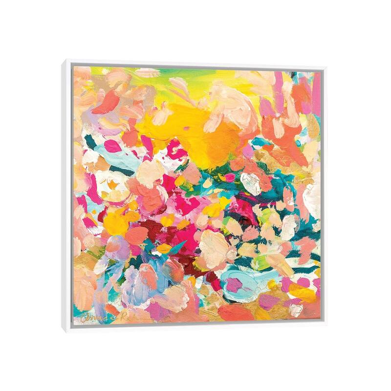 iCanvas "Hopeless Romantic" by Amira Rahim Framed Canvas Print - White - 12x12