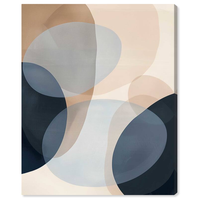 Art Remedy In My Thoughts Gallery Wrapped Abstract Shapes 1 Piece Canvas Wall Art - 16 x 20