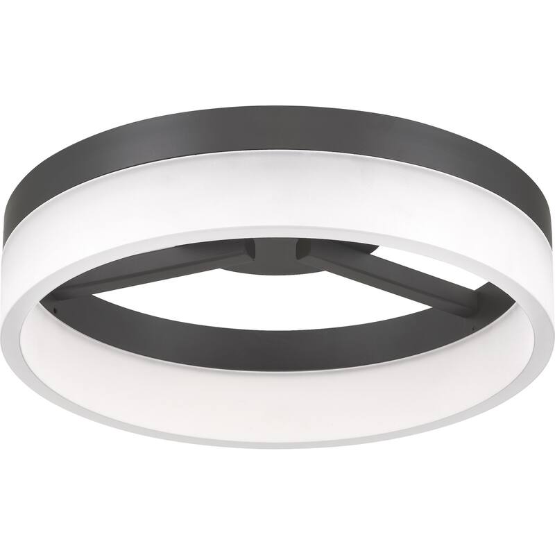 James Allan Hansford Single Light 12" Wide Integrated LED Semi-Flush