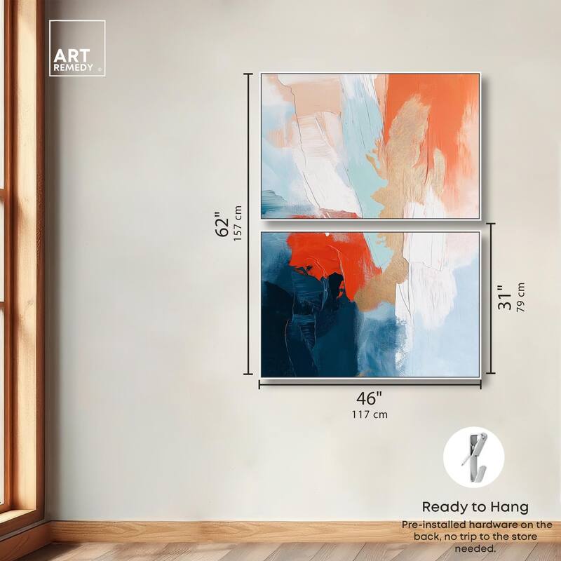 Bold and Bright II Canvas Set of 2 by Art Remedy