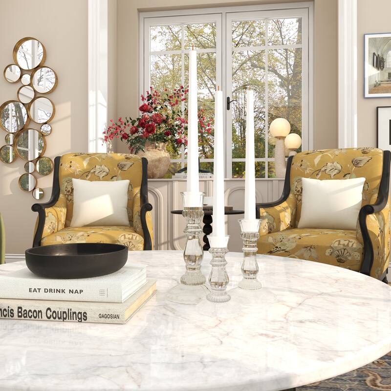 Clear Glass Candle Holder (Set of 3)