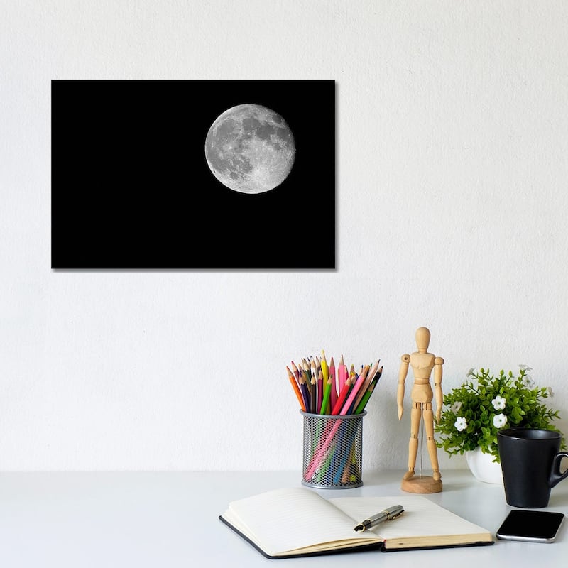 iCanvas "Full Moon, 2017 " by SVP Images Canvas Print - 8x12x0.75