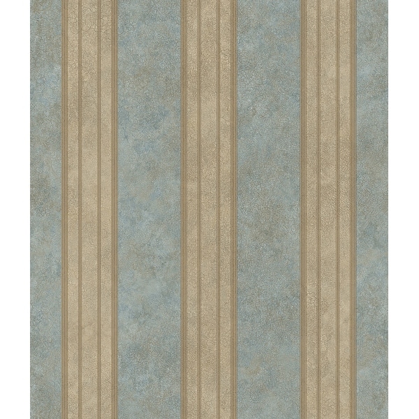 Brewster TLL26073-SAM 8"x 10" Sample of TLL26073 - Aqua Tuscan Stripe