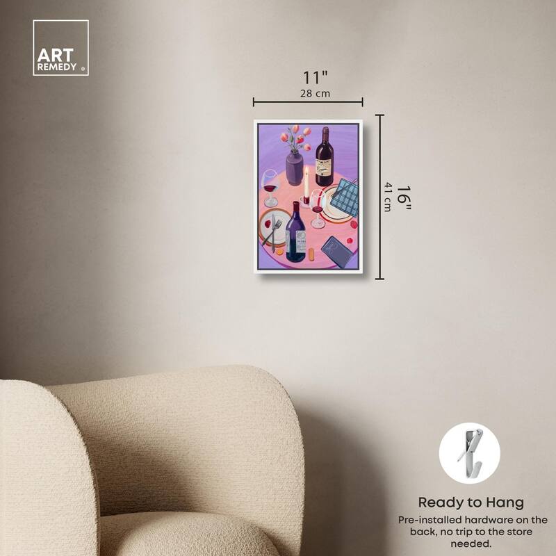 Lavender Haze Dinner Canvas by Art Remedy