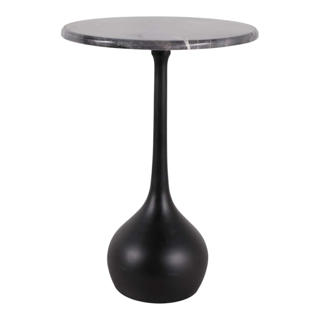 Round Accent Table - Marble Top with Ball Base - 21"
