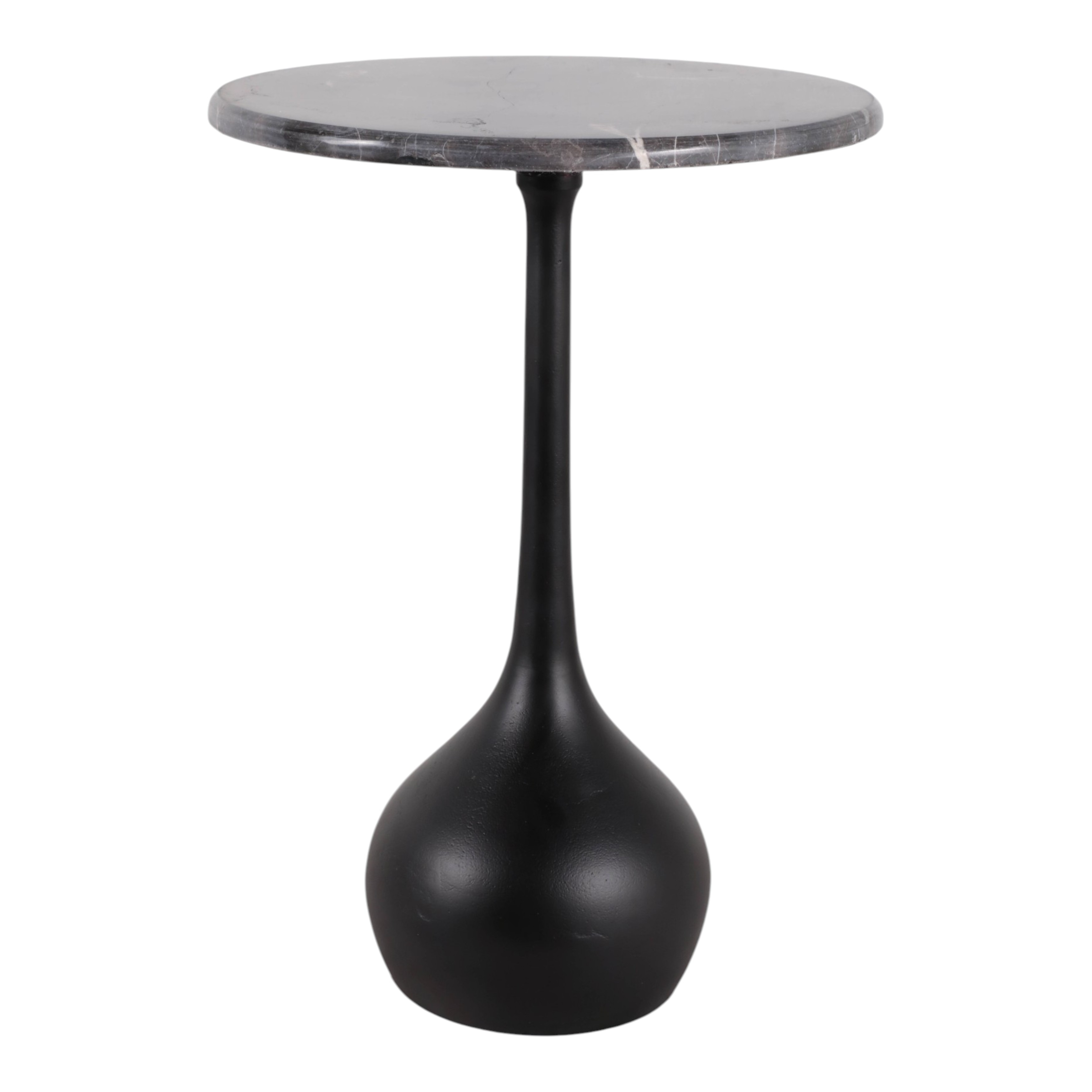 Round Accent Table - Marble Top with Ball Base - 21"
