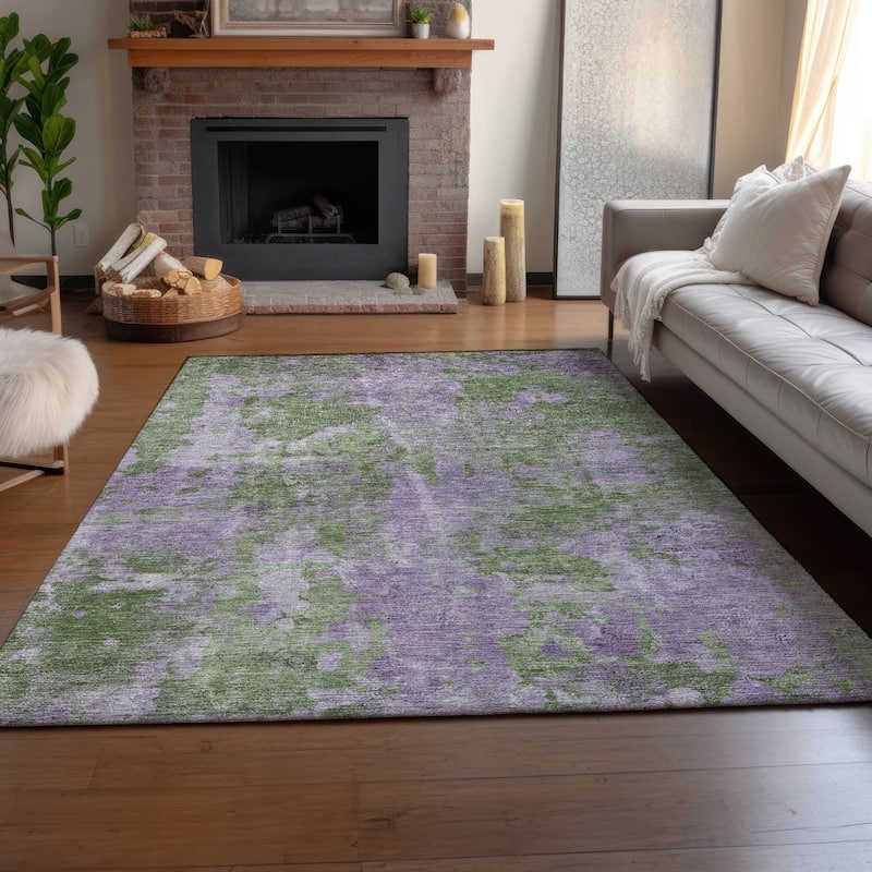 Premium Washable Super Soft Abstract Contemporary Mayfield Rug