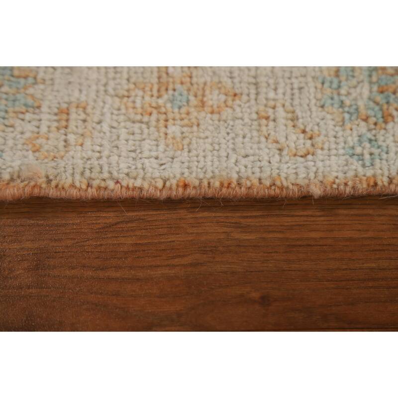 Muted Traditional Oushak Turkish Oriental Rug Wool Hand-knotted Carpet - 1'11" x 3'9"