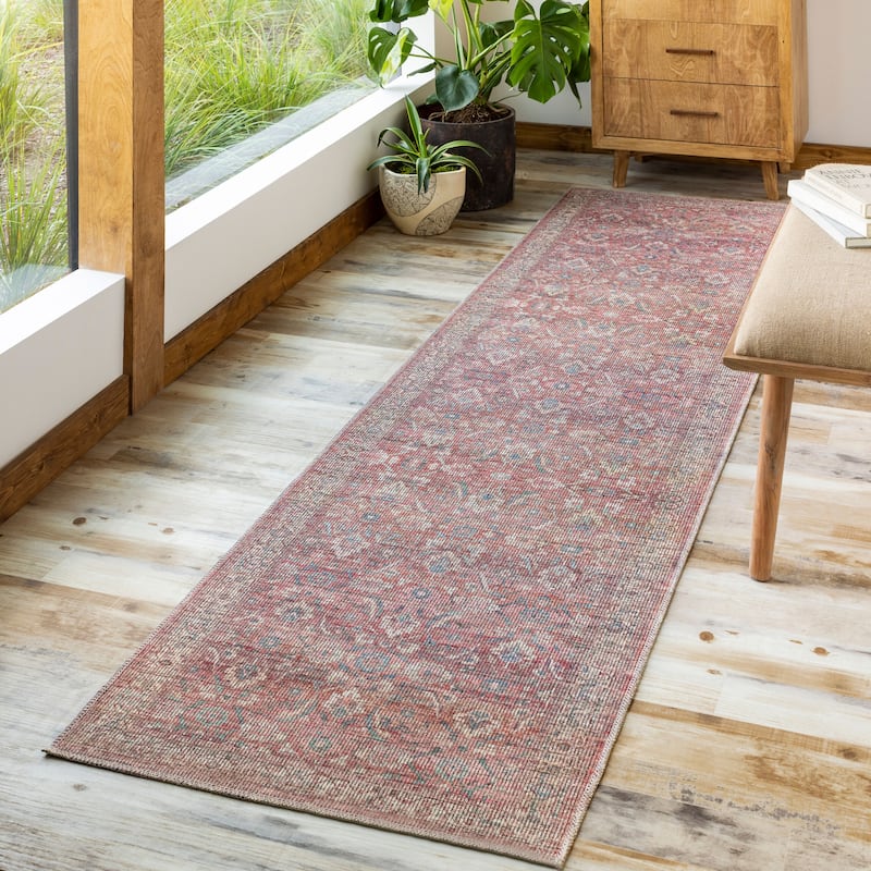 Artistic Weavers Anais Vintage Floral Printed Machine Washable Area Rug