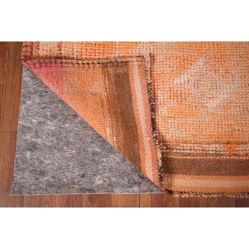 Transitional Oushak Turkish Vintage Runner Rug Handmade Wool Carpet - 2'10"x 11'2"