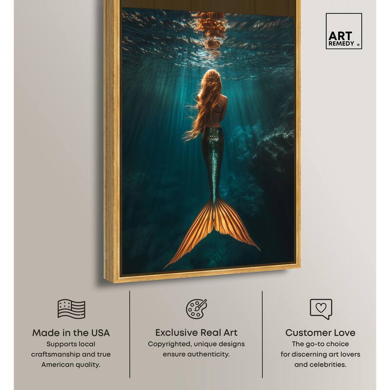 Mermaid Day Canvas by Art Remedy