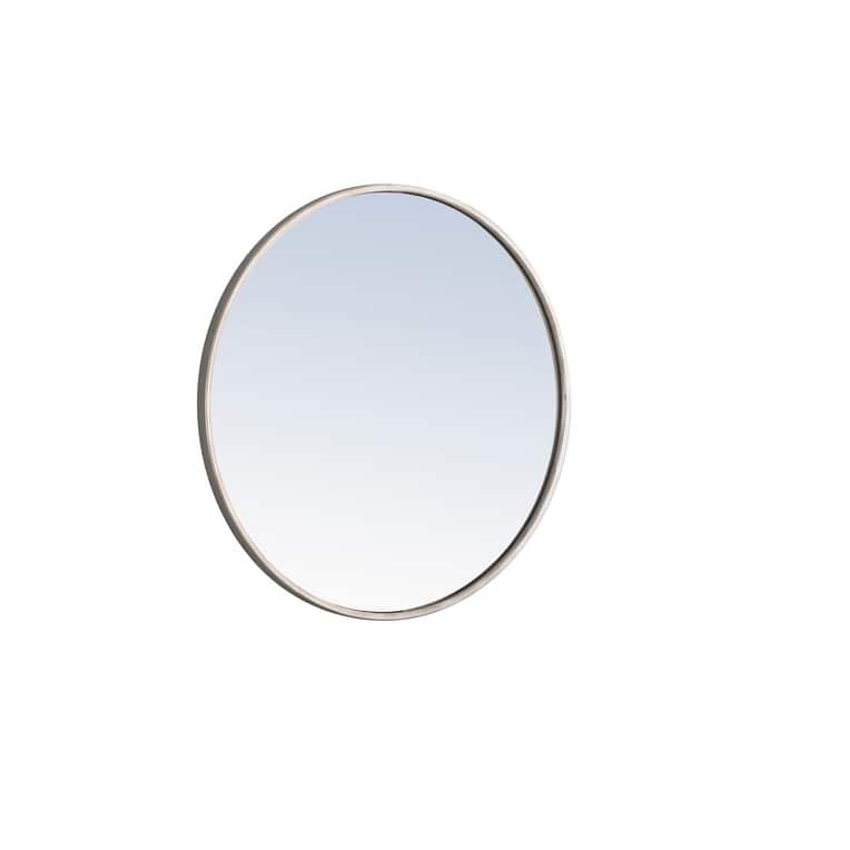 Strick & Bolton Prine 24-inch Metal Frame Round Mirror