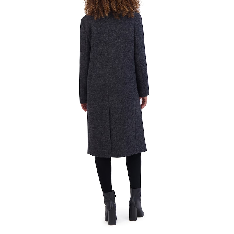 Andrew Marc Geller Wool Blend Asymmetrical Zip Coat
