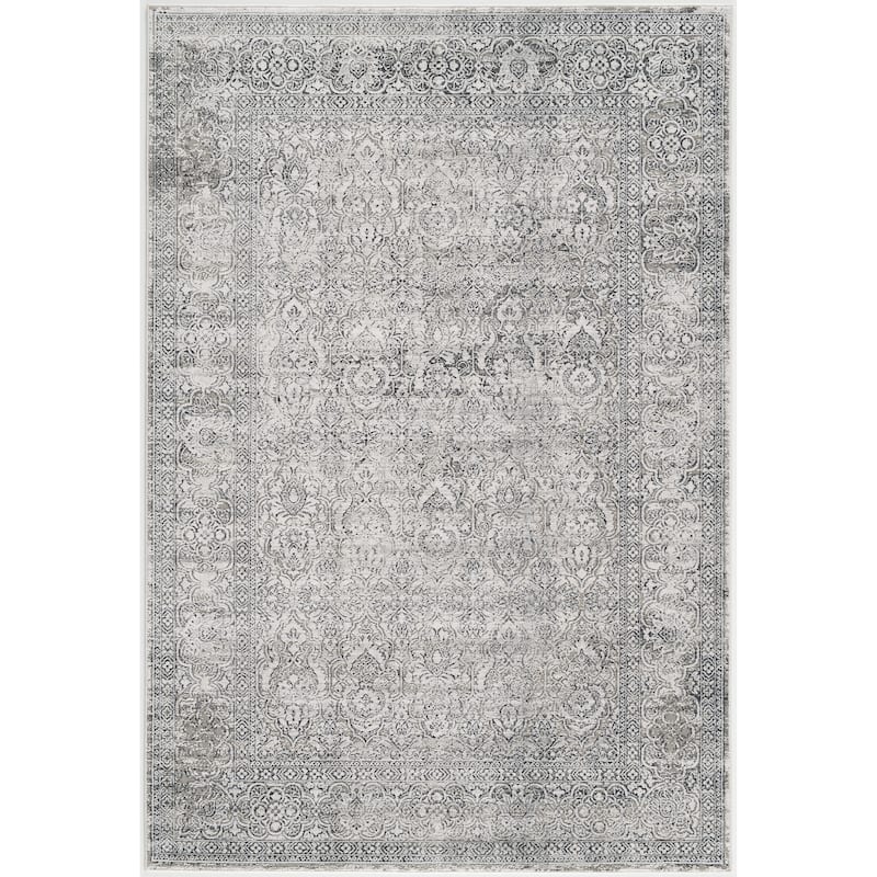 Christian Collection Grey/Cream Area Rug