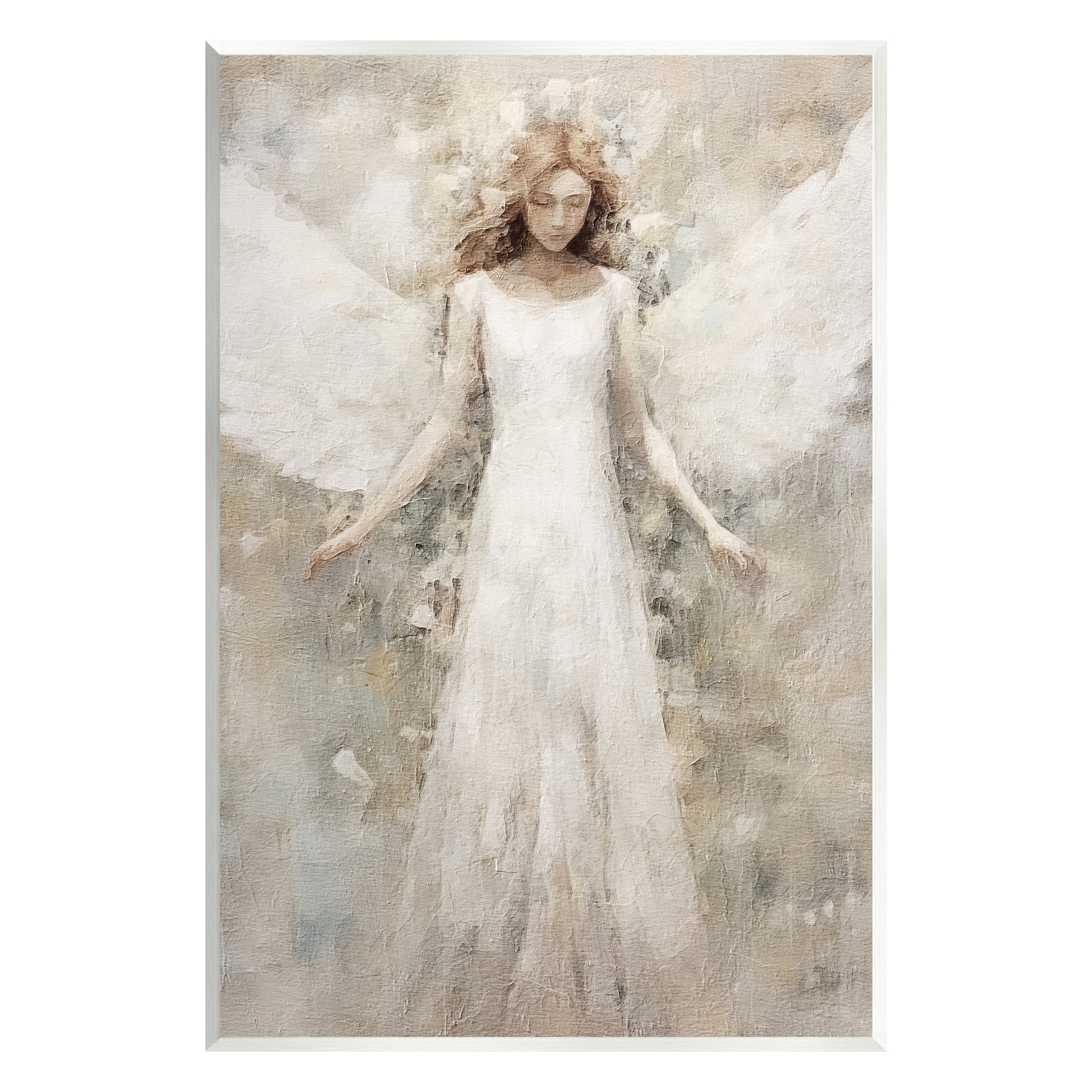 Stupell Soft Abstract Angel Wall Plaque Art Design by Riley B
