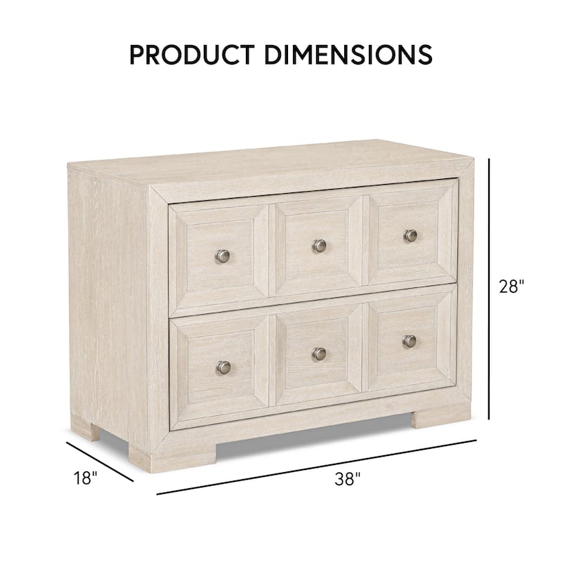 Furniture of America Durem Modern Classic 5-Piece Solid Wood Panel Bedroom Set with 2-Drawer Oversized Nightstand