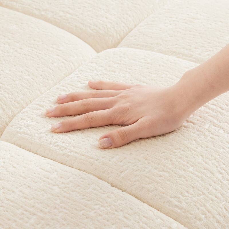 110.2" Chenille Three Seater Upholstered Sofa, 1 Ottoman