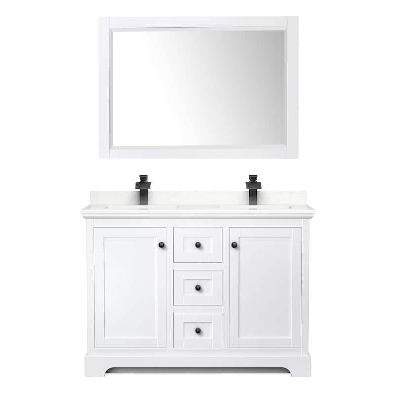 Wyndham Collection WCV232348D-QTZ-UNSM46 Avery 48" Free Standing