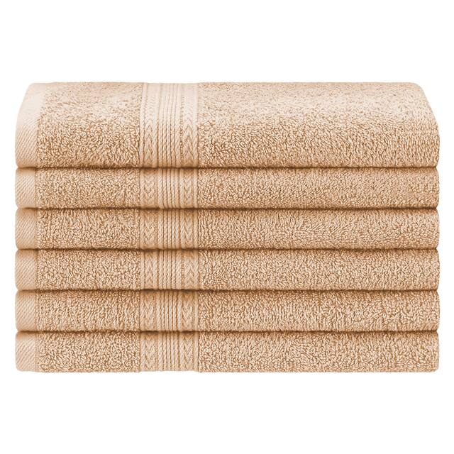 Superior Eco Friendly Cotton Soft and Absorbent Hand Towel (Set of 6) - Set of 6