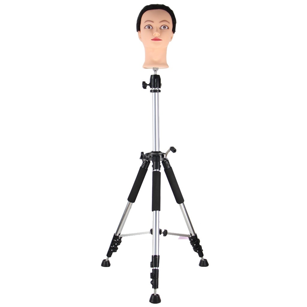 Wig Stand Tripod, Adjustable Wig Head Stand, Metal Mannequin Head Stand  With Non Slip Base, Canvas Block Heads Holder - Bed Bath & Beyond - 36939695