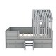 preview thumbnail 19 of 24, Full House Loft Bed with Drawers and Guardrails, White Finish
