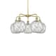 Option Brushed Brass / Clear Glass with White Rope