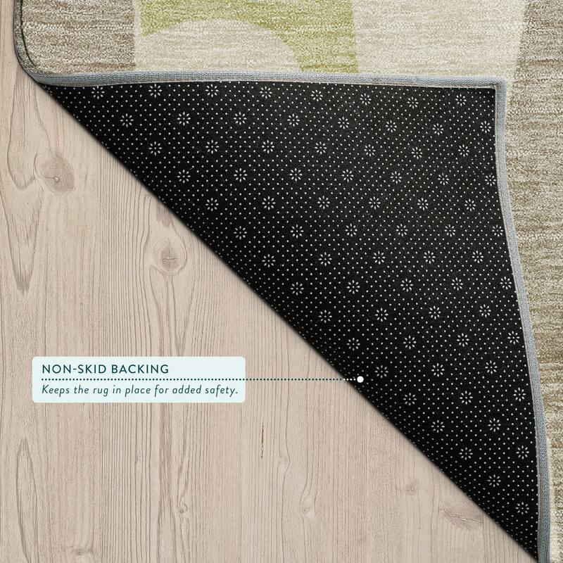 Machine Washable Indoor/ Outdoor Modern Crestone Chantille Rug