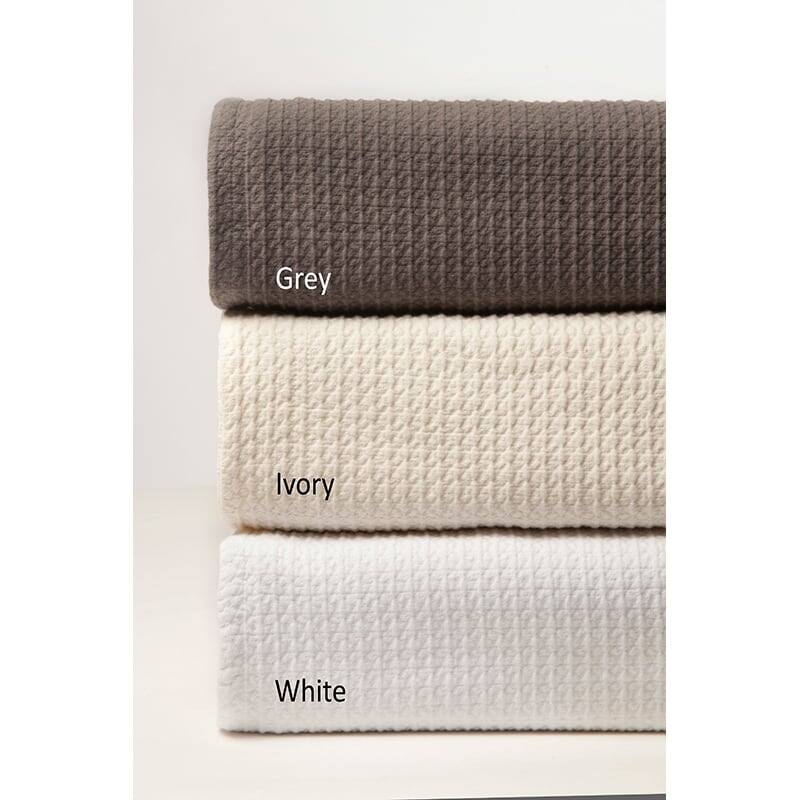 Waffle Matelasse, Cotton, White, Sham