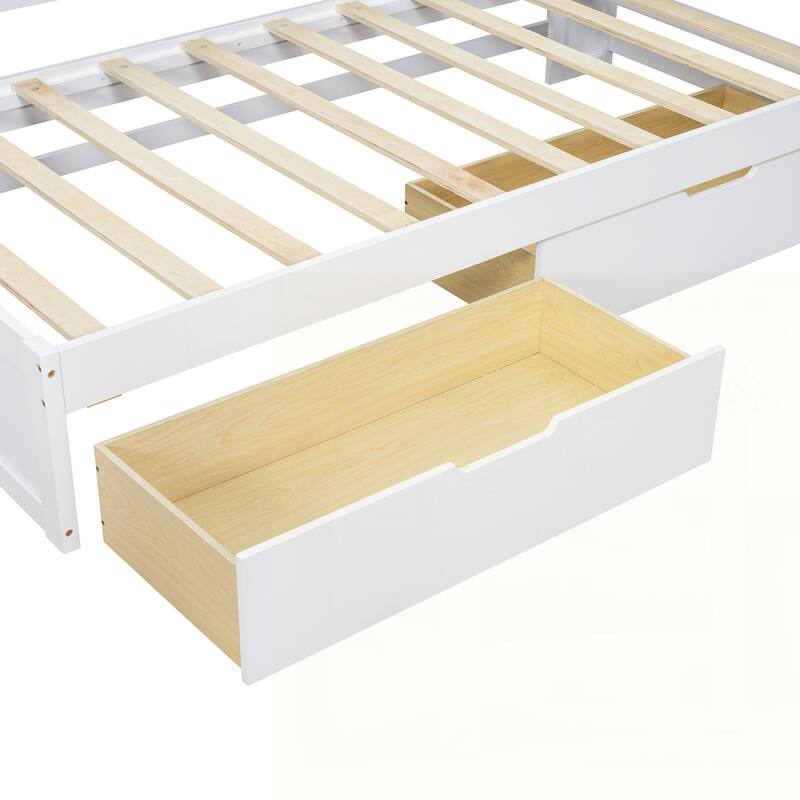 L-shaped Daybed Corner Bed with Storage Bookcase and USB Charging Ports