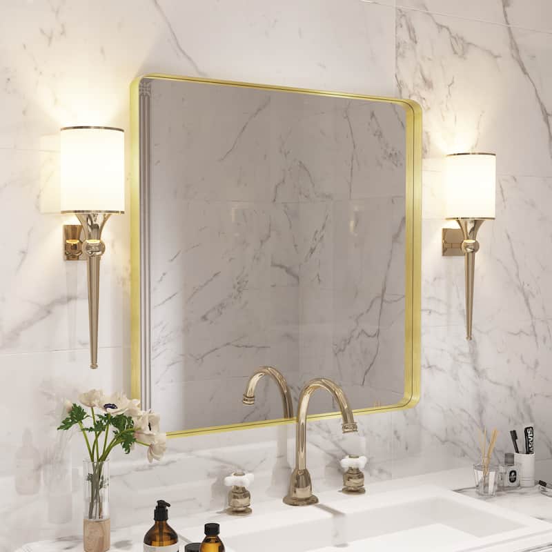 QuivaraView Rectangular Aluminum Framed Bathroom Vanity Mirror