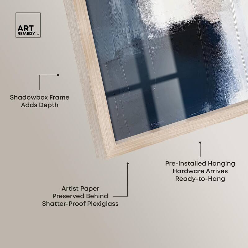 Blue Mood Depth I Shadowbox by Art Remedy
