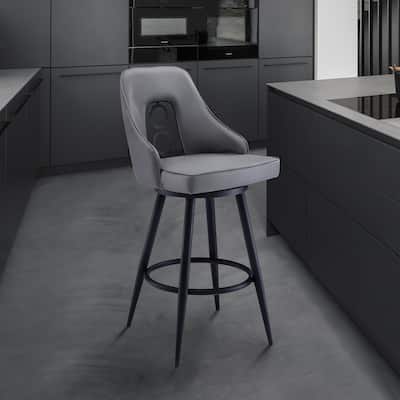 Ruby Contemporary Bar and Counter Height Swivel Stool