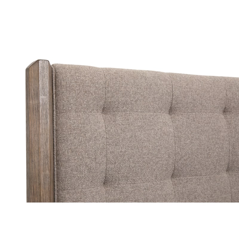 Magnussen Home Claremont Smokey Taupe Upholstered Panel Bed