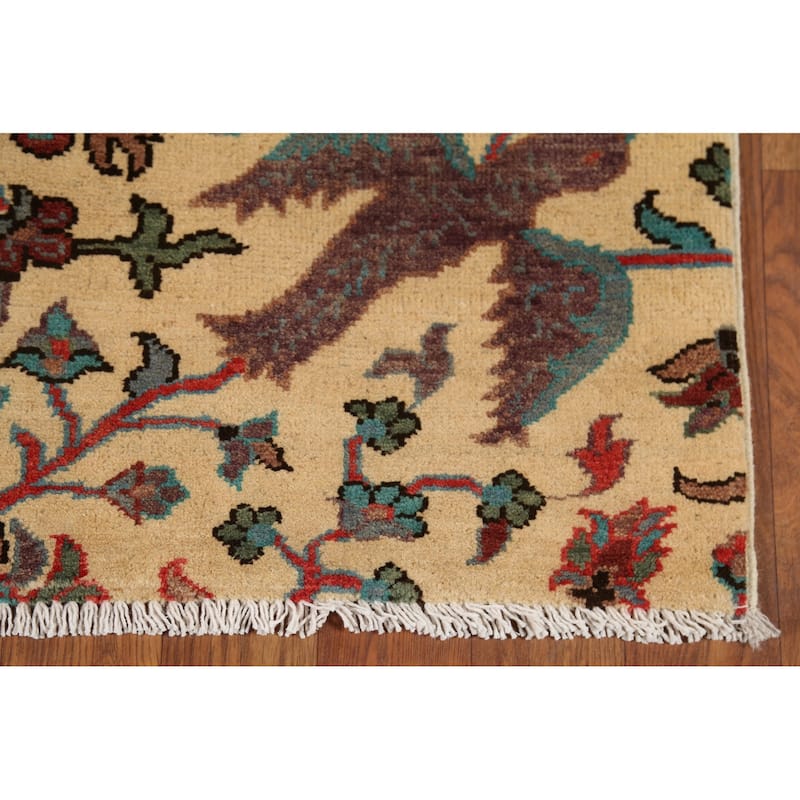 Animals Design Kazak Oriental Accent Rug Handmade Wool Carpet - 2'1"x 2'10"