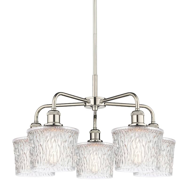 Innovations Lighting 516-5CR-15-25 Niagra Chandelier Niagra 5 Light - Polished Nickel / Clear