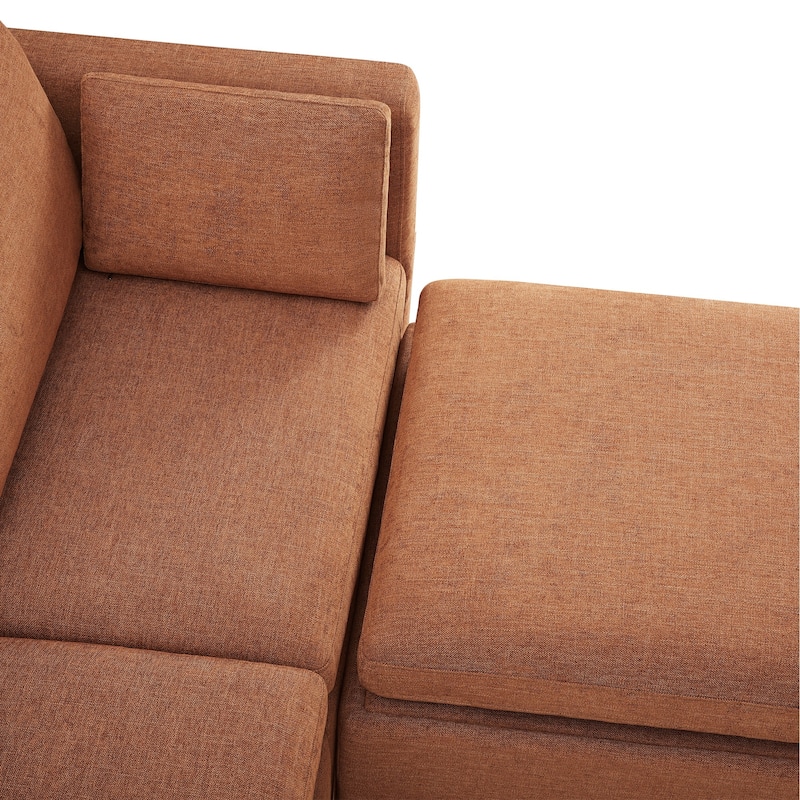 Celia Oversized Modular Sectional Fabric Sofa Set