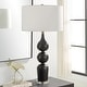 preview thumbnail 3 of 5, Uttermost Caviar Black Table Lamp - 33"H,   Shade 10"H x 17"Dia. 
