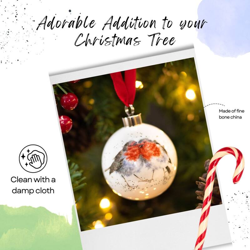 Royal Worcester Wrendale Designs Christmas Bauble