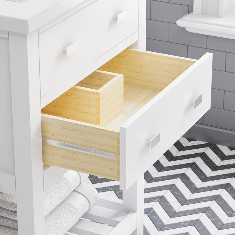 Viola 24 In. Ceramic Sink Top Vanity in Espresso with Single Faucet