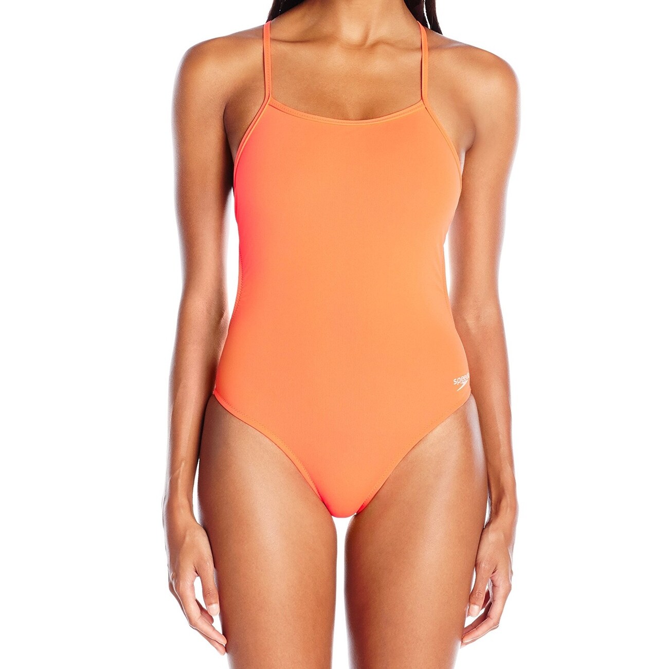 Shop Speedo Women S Swimwear Neon Flame Orange Size 6 One Piece