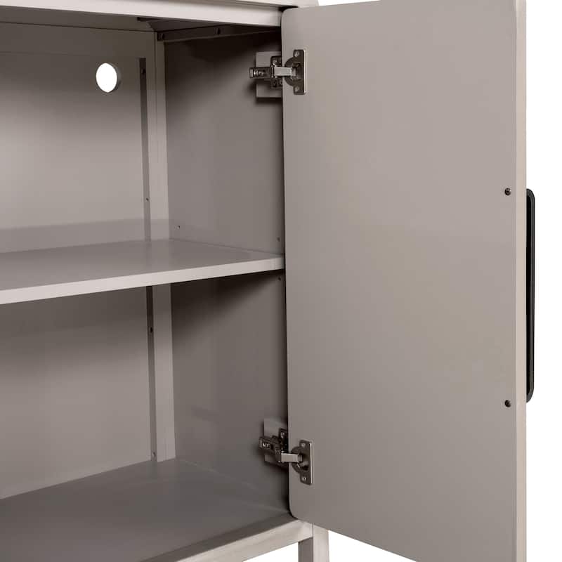 Furniture of America Billet Modern Natural Oak Solid Wood Dining Server Cabinet