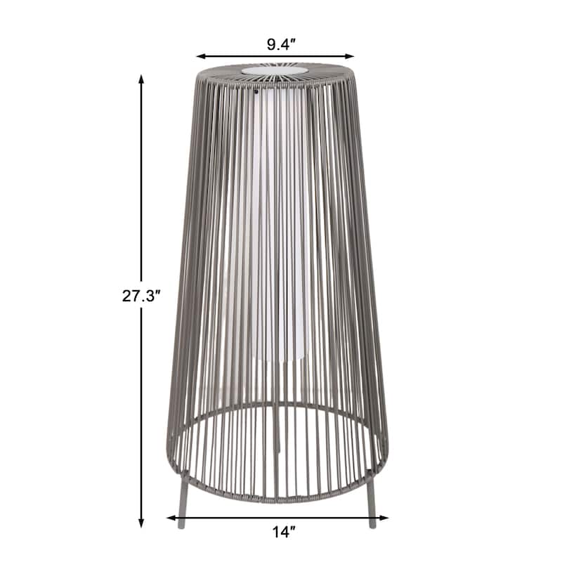 2 Pack Outdoor Solar Light Floor Lamps