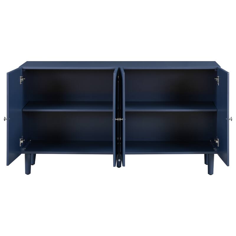 Modern MDF Sideboard with Adjustable Shelves & Sleek Design for Dining Room or Living Room Storage